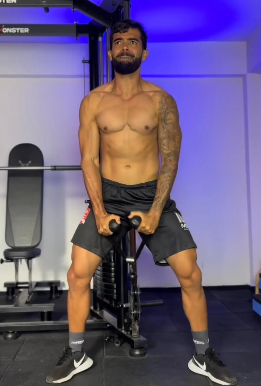 Treino no ginásio